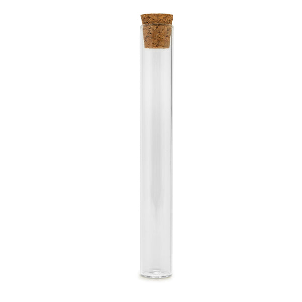 Glass Tube w/ Cork Cap - 115mm