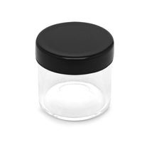 Glass No Neck Concentrate Containers 6ML - Black Lid