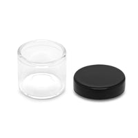 Glass No Neck Concentrate Containers 6ML - Black Lid