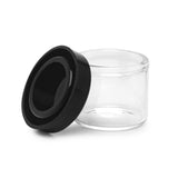 Glass No Neck Concentrate Containers 6ML - Black Lid